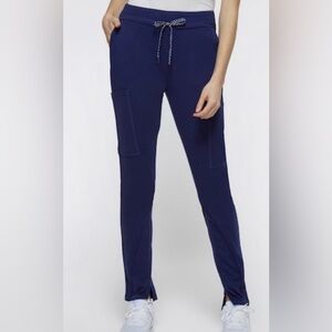 Jaanuu scrub pants size XS cargo pockets navy blue excellent condition